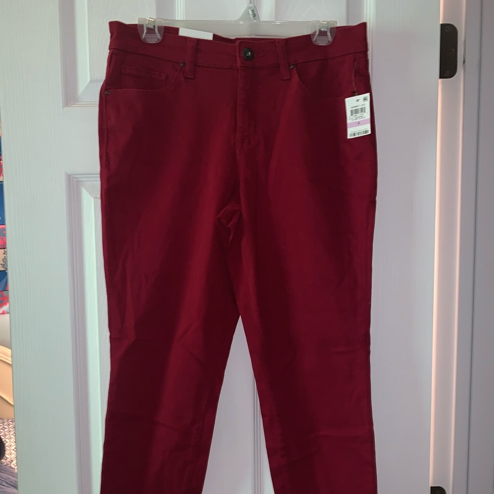 Style & Co Red Skinny Jeans